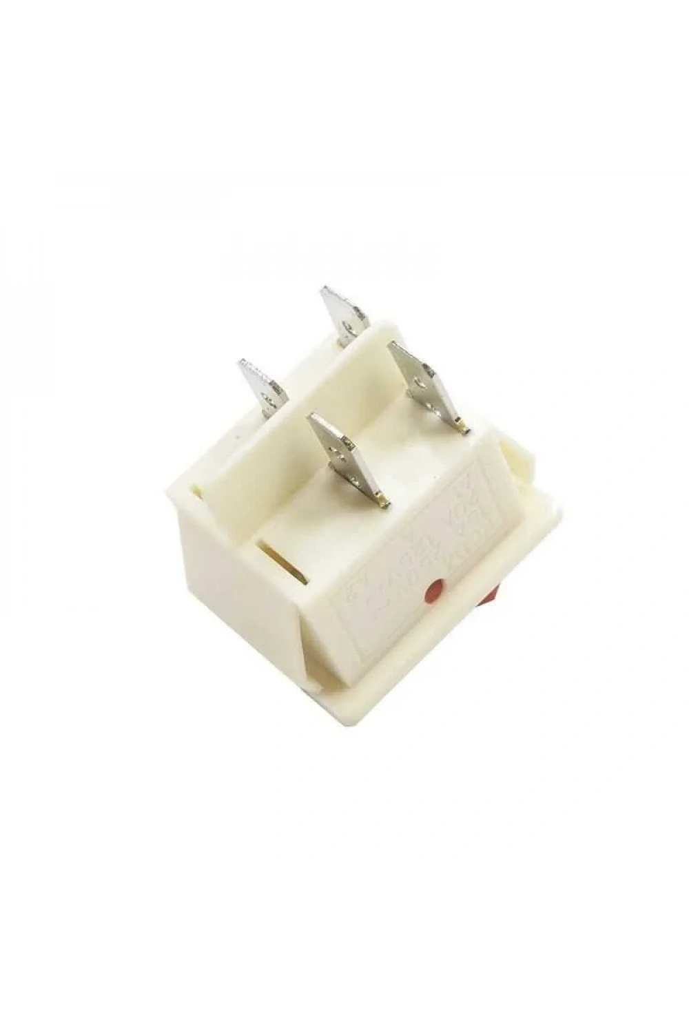 KCD4 Işıksız On/Off Anahtar 4 Pin - Beyaz