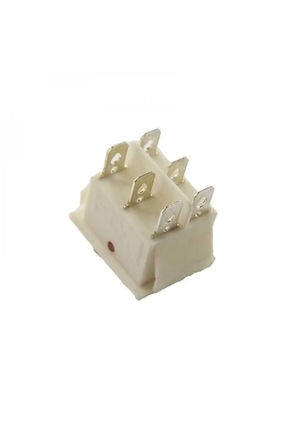 KCD4 ON-OFF-ON Üç Konumlu Işıklı Anahtar 6 Pin - Beyaz