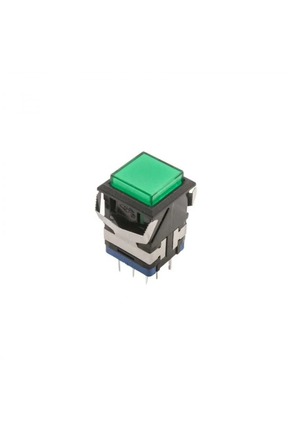 KD2-21 19mm Işıklı Anahtarlı Push Buton - Yeşil