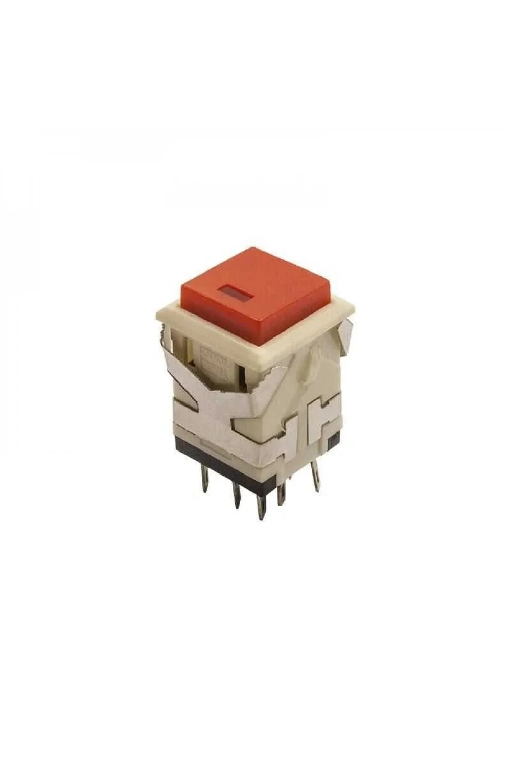 KD2-22 19mm Işıklı Anahtarlı Push Buton - Kırmızı