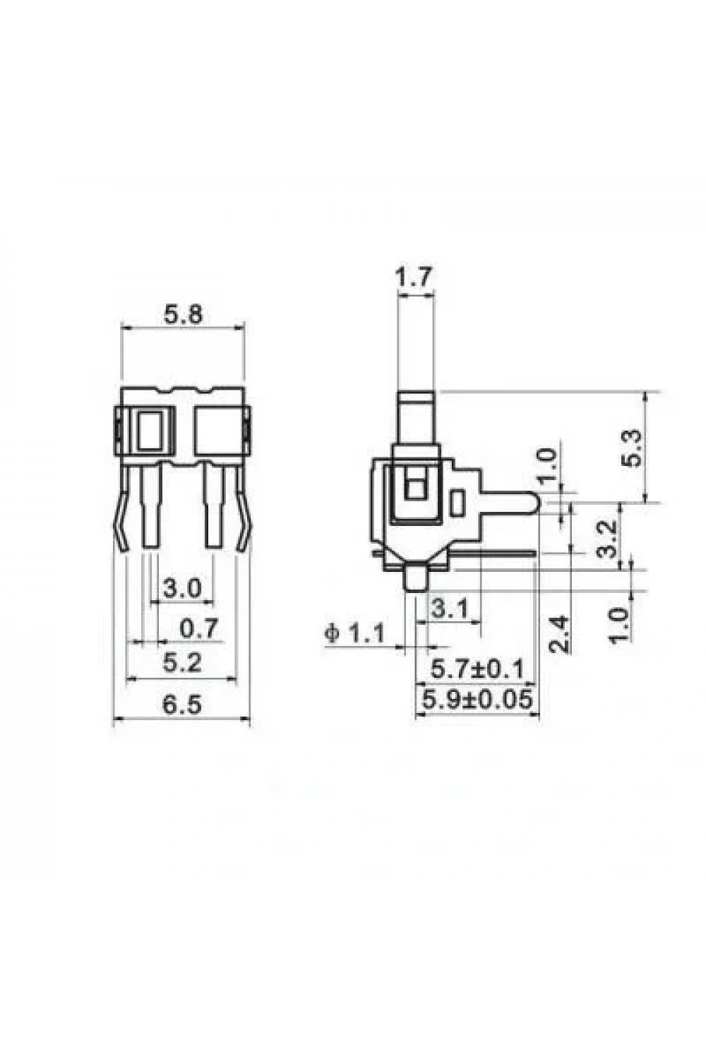 KFC-W-07Z Micro Switch NO 2-Pin