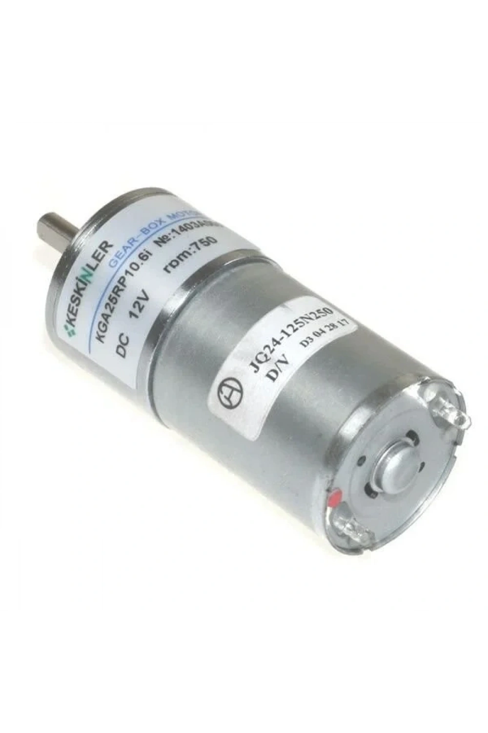 KGA-25 12V 1000Rpm Redüktörlü Dc Motor