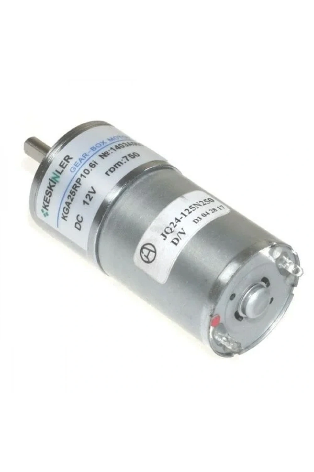 KGA-25 12V 16Rpm Redüktörlü Dc Motor