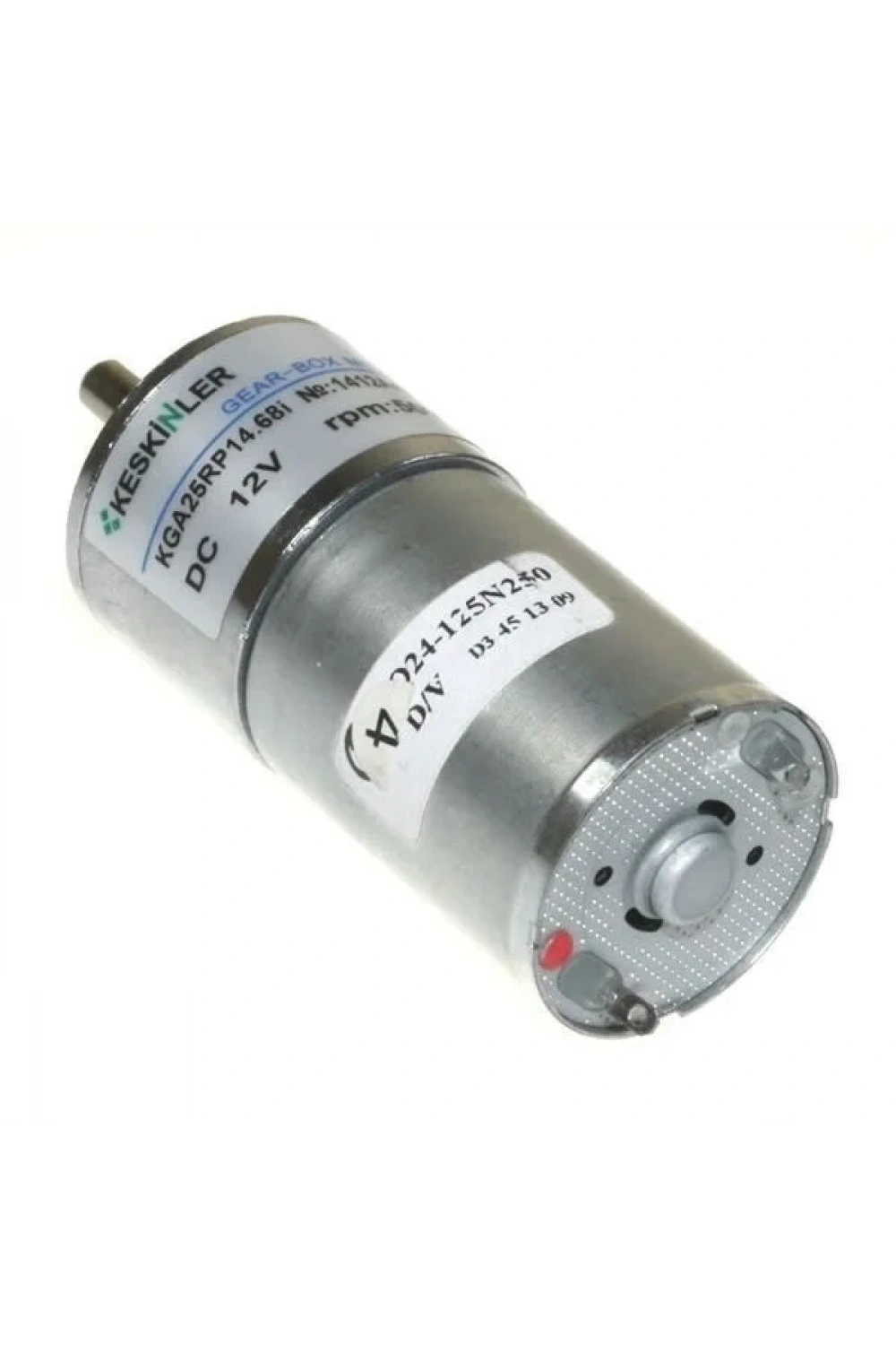 KGA-25 12V 7.5Rpm Redüktörlü Dc Motor