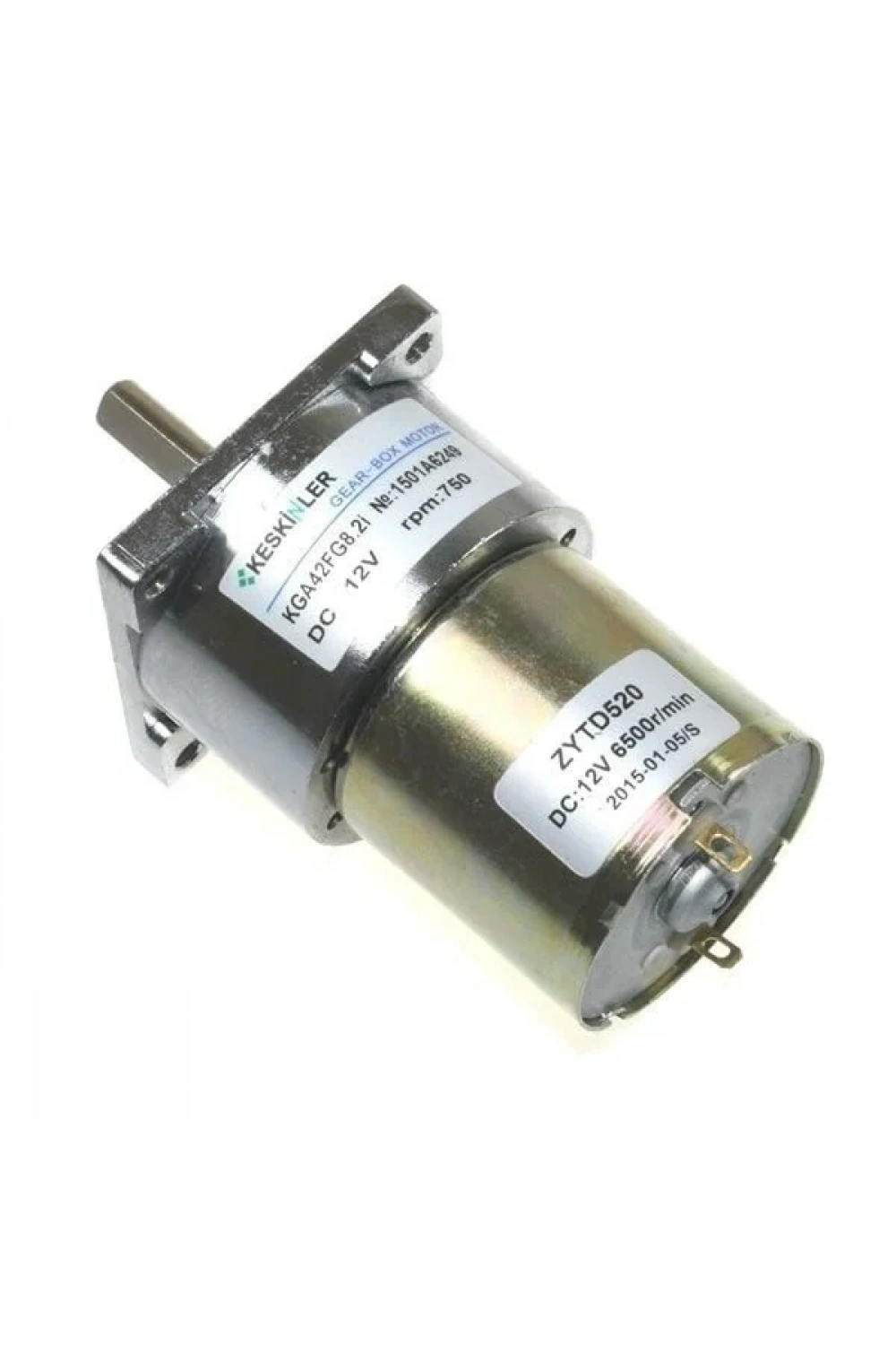 KGA-42 12V 790Rpm/520 Redüktörlü Dc Motor