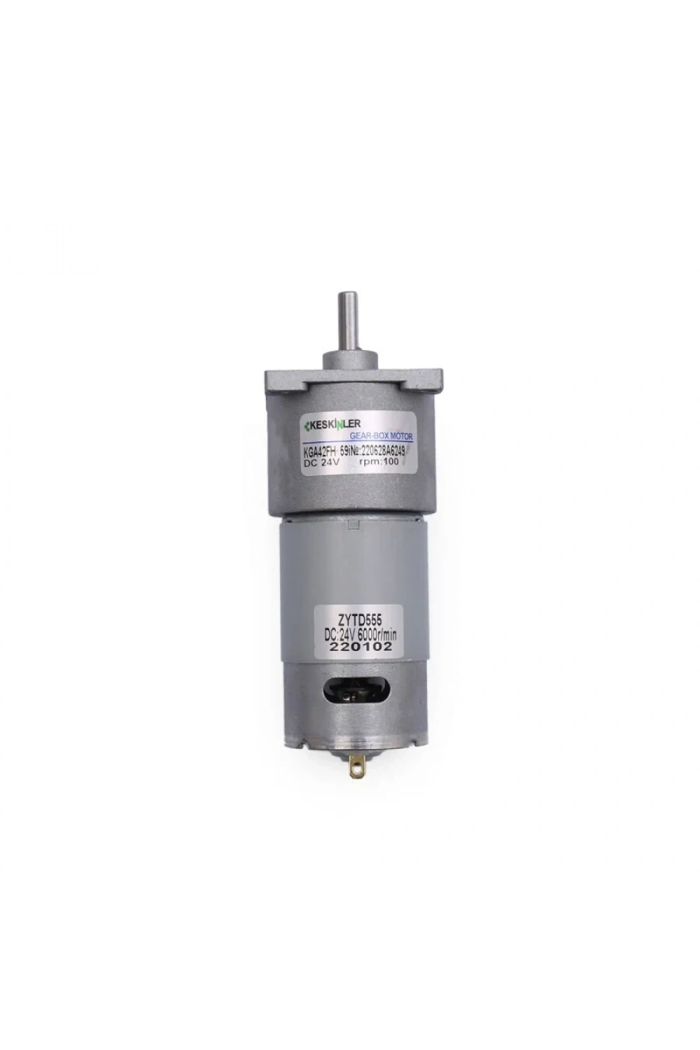 KGA-42FH 24V 100rpm Redüktörlü Dc Motor