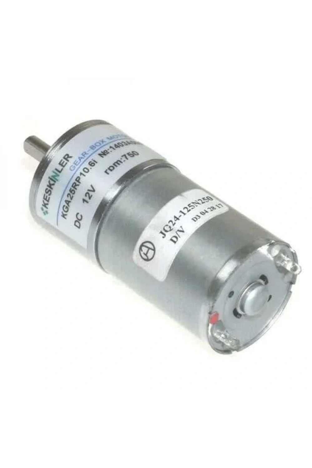KGA25 12V 750Rpm 25mm Redüktörlü Dc Motor