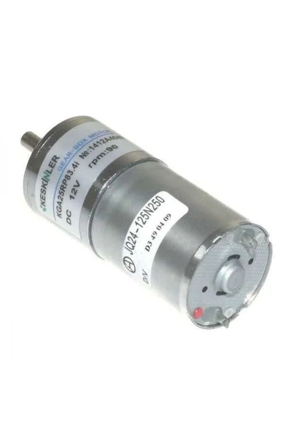 KGA25 12V 90Rpm 25mm Redüktörlü Dc Motor