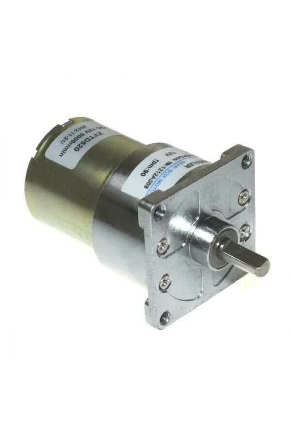KGA42 12V 90Rpm 42mm Redüktörlü Flanşlı Kısa Dc Motor