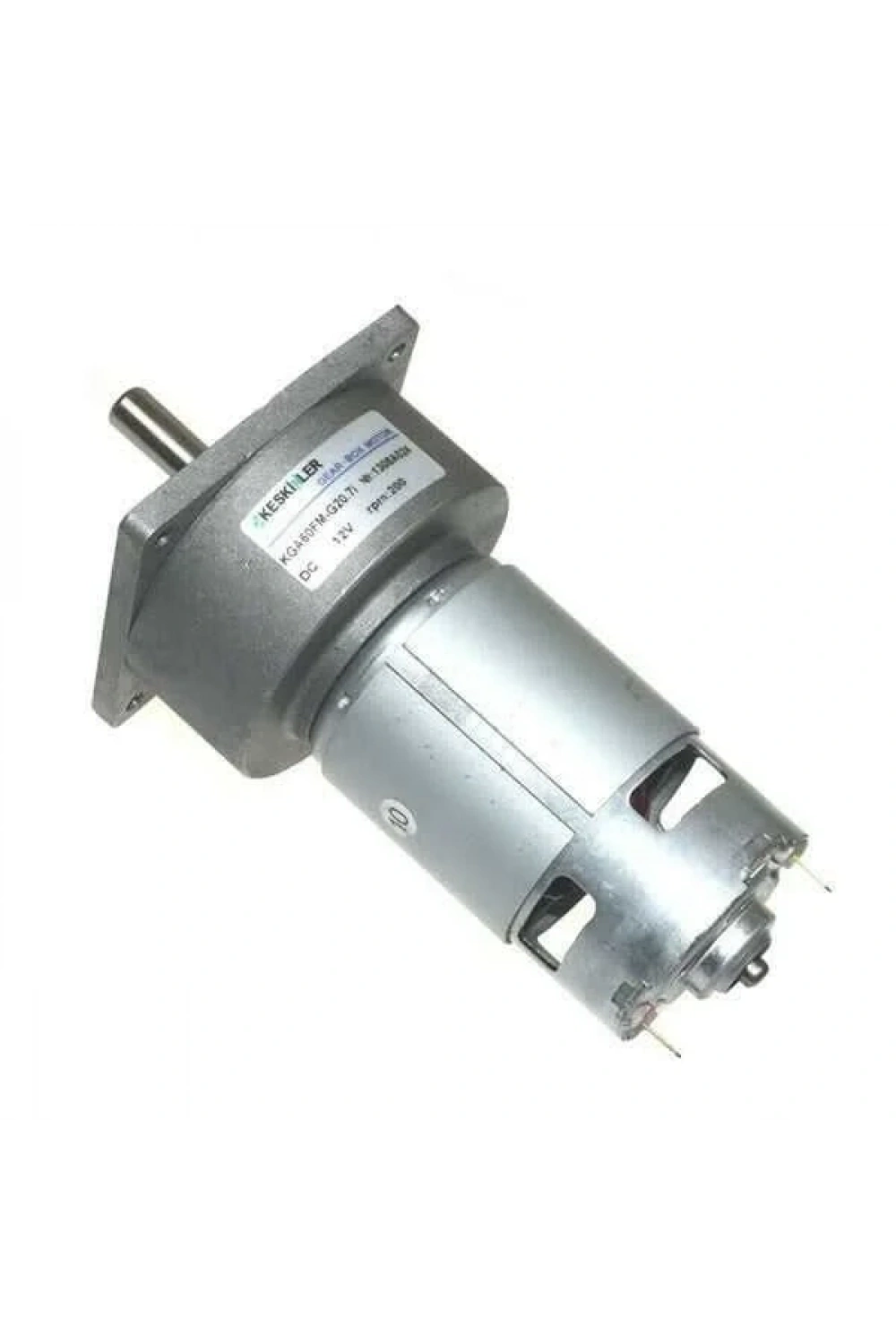 KGA60 12V 200Rpm 60mm Redüktörlü Flanşlı Dc Motor