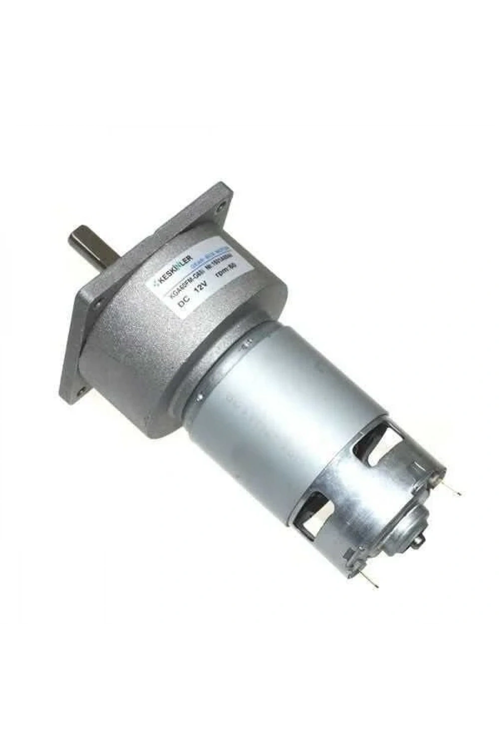 KGA60 12V 60Rpm 60mm Redüktörlü Flanşlı Dc Motor