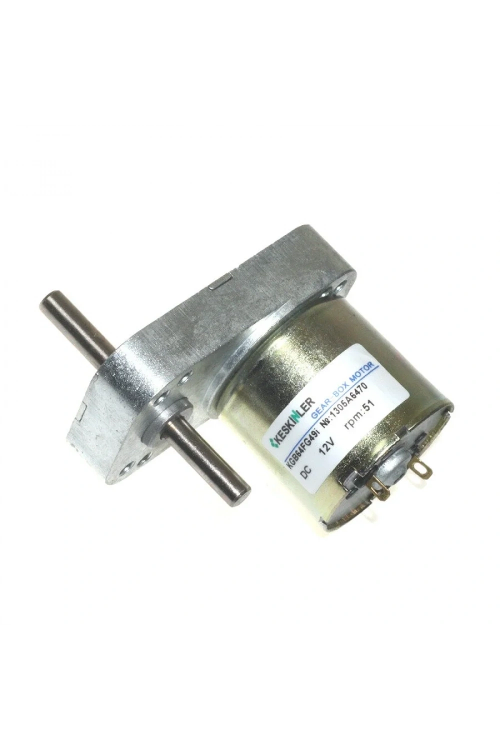 KGB-64 12V 51Rpm Redüktörlü DC Motor