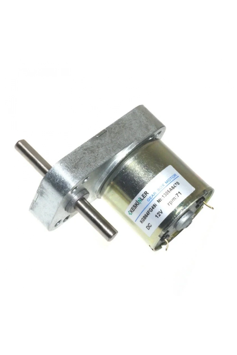 KGB-64 12V 71Rpm Redüktörlü DC Motor