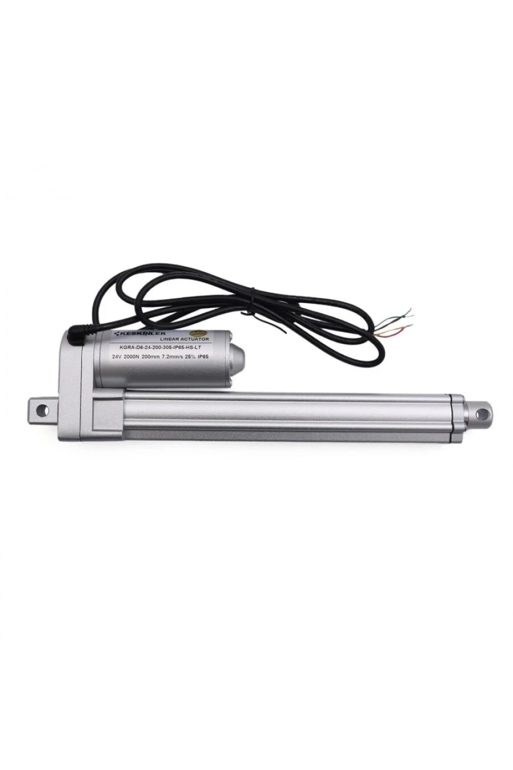 KGRA 24V 200MM 2000N IP65 Hall Sensörlü Lineer Motor