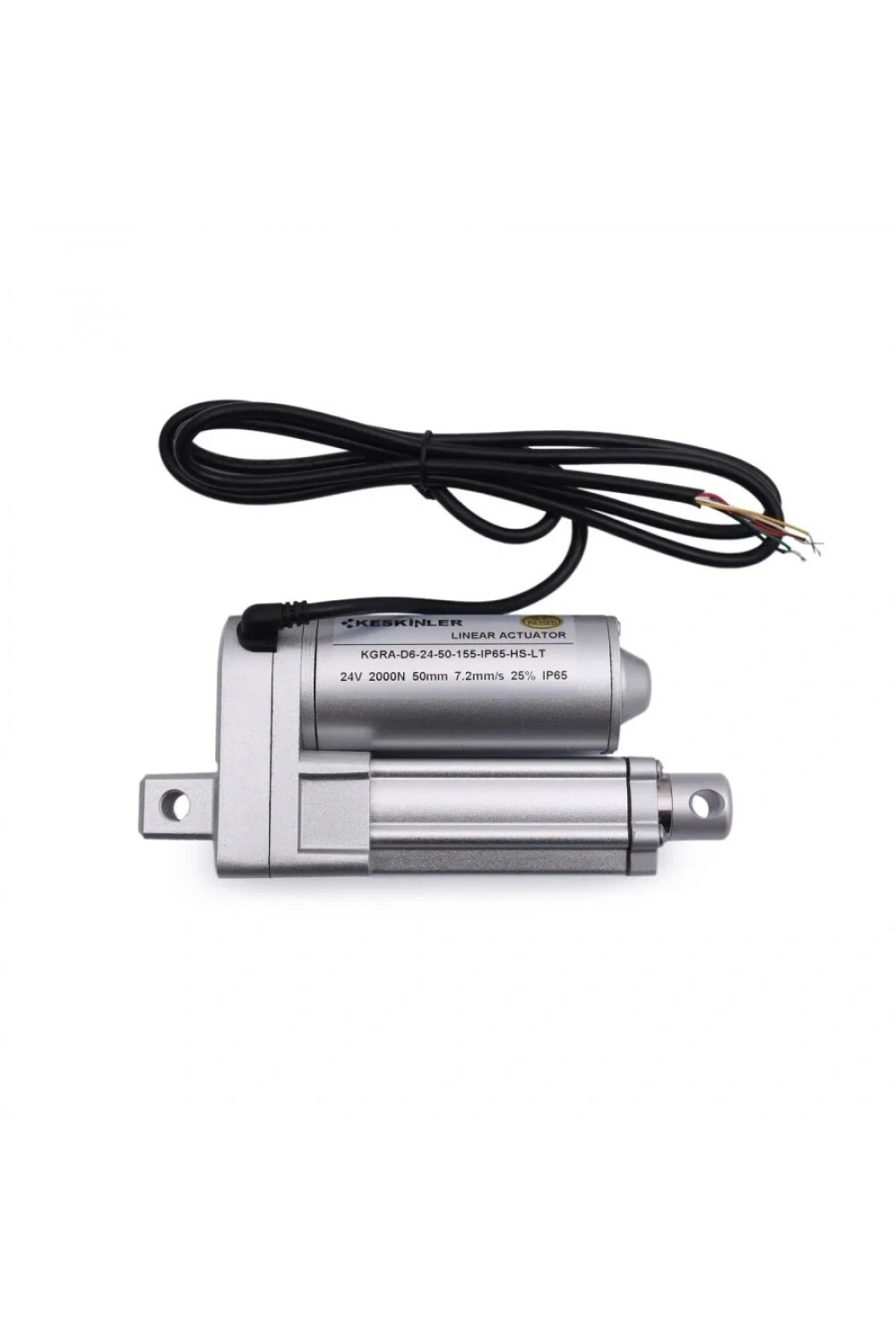 KGRA 24V 50MM 2000N IP65 Hall Sensörlü Lineer Motor