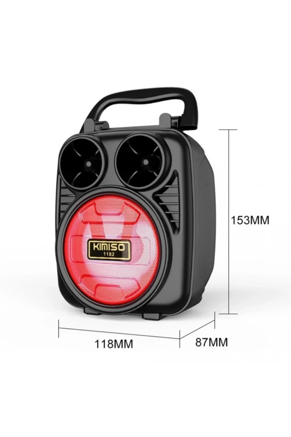KIMISO SD/USB/FM Bluetooth RGB Işıklı Müzik Kutusu Hoparlör DM-109