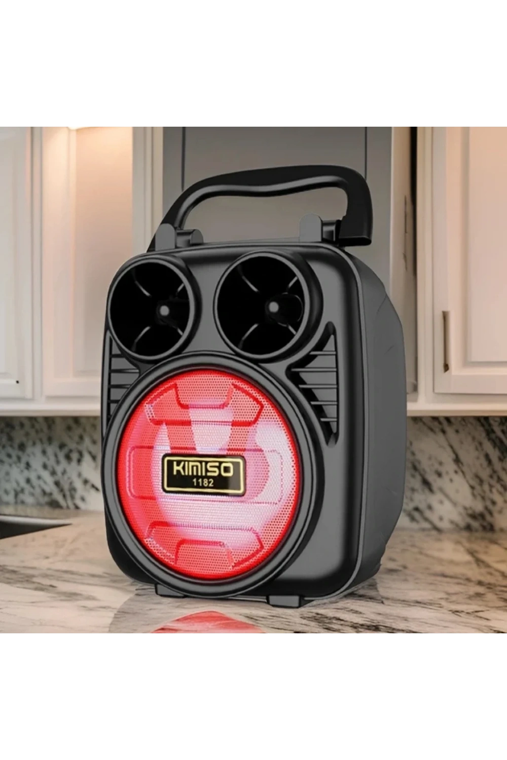 KIMISO SD/USB/FM Bluetooth RGB Işıklı Müzik Kutusu Hoparlör DM-109