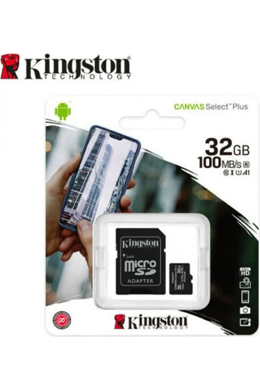 Kingston MicroSDHC Hafıza Kartı - SD Kart Adaptör