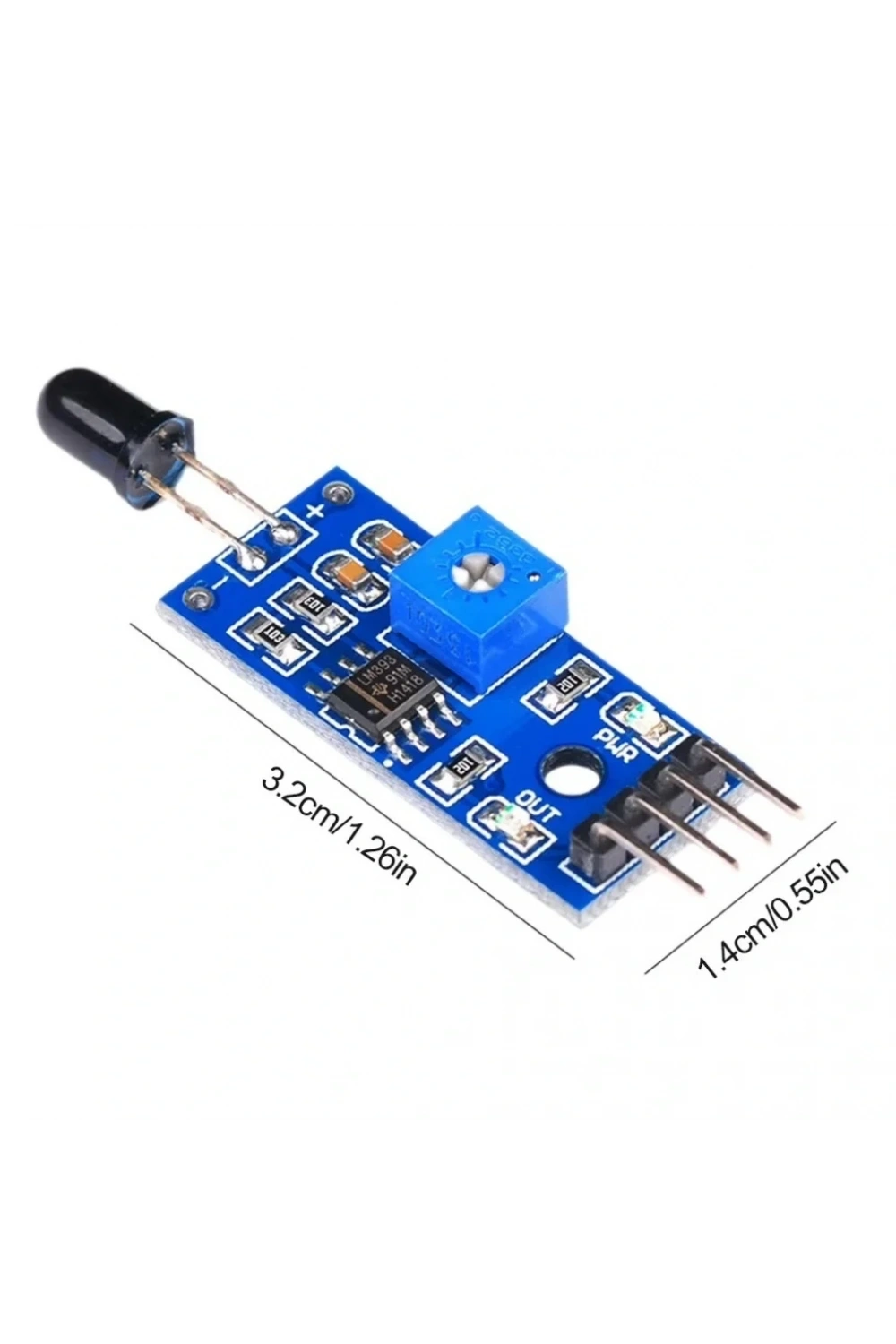 Kızılötesi Ateş Alev Algılama Sensör Modülü 4 Pin