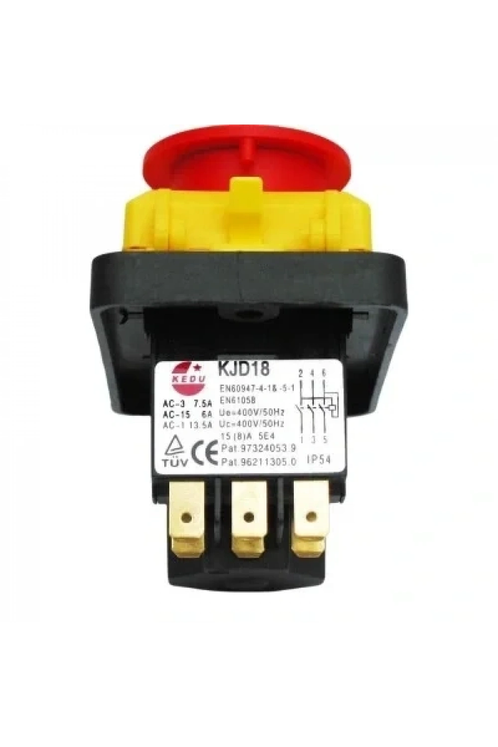 KJD18 6-Pin Su Geçirmez Elektromanyetik Buton