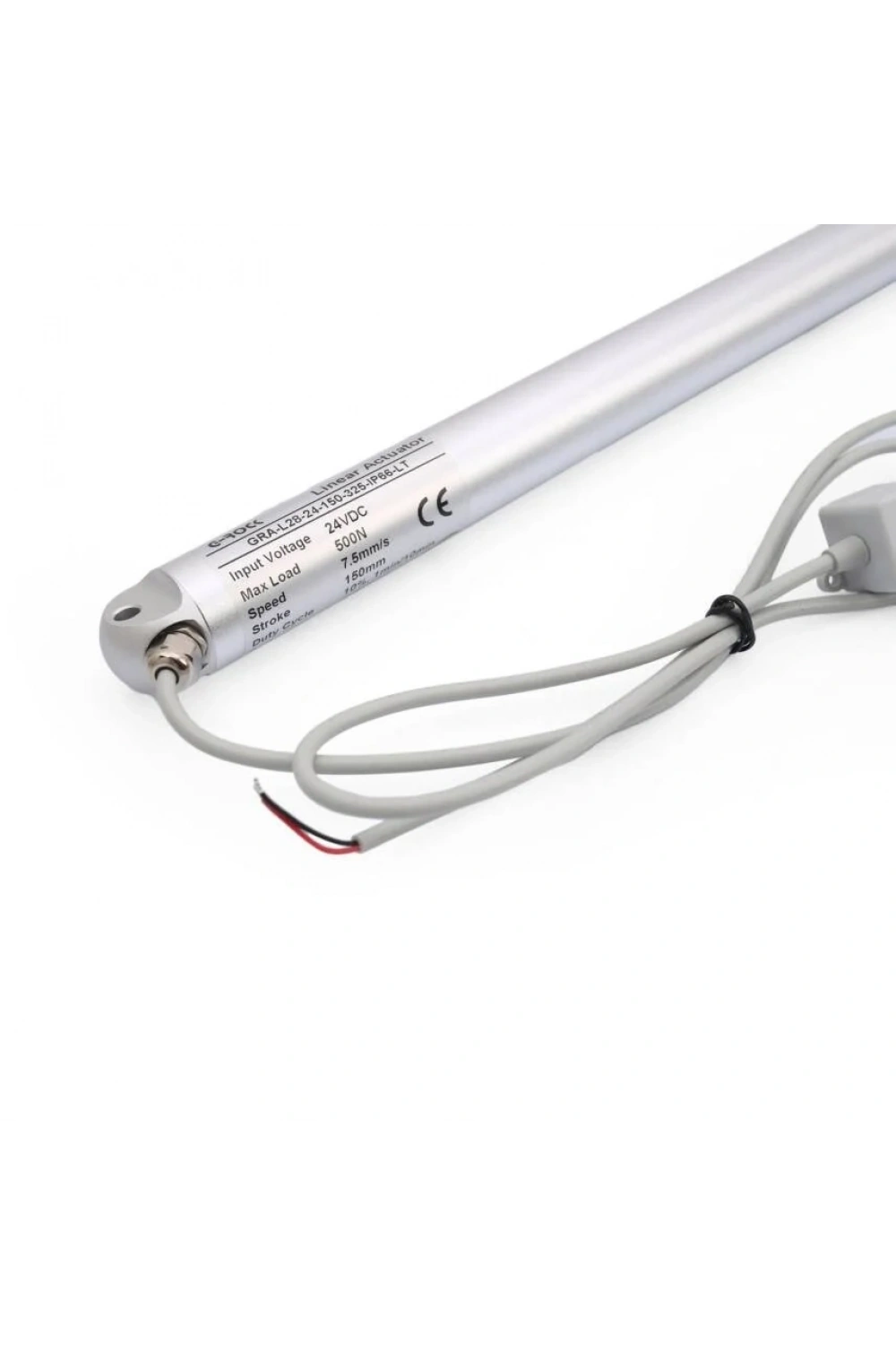 KRA-L28 24V 150mm 500N IP66 Tubular Linear Motor