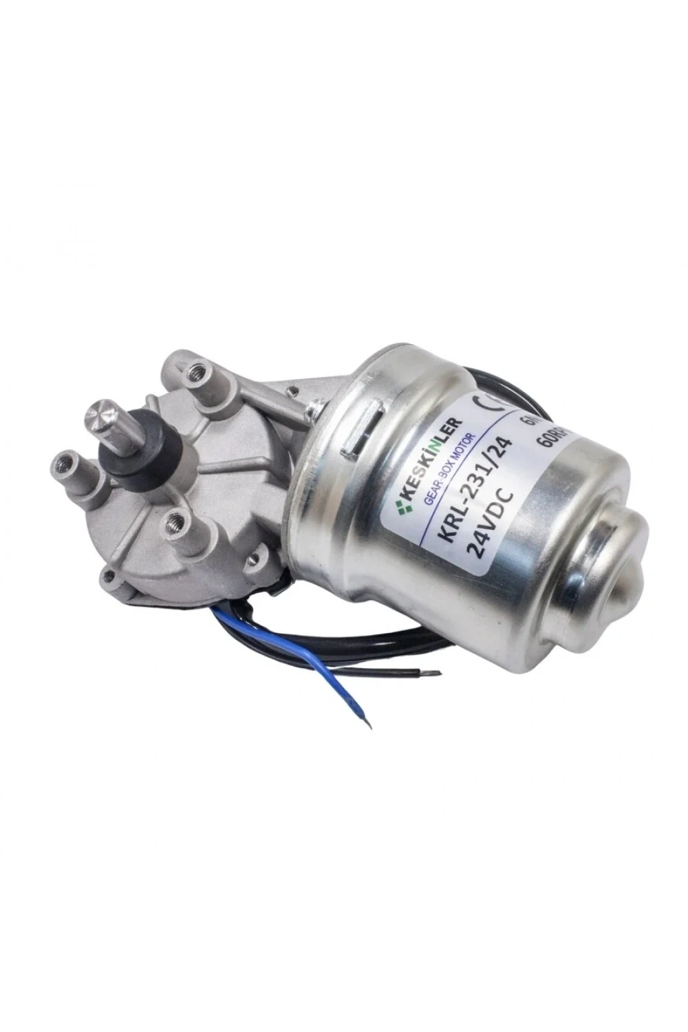 KRL-231/24 24V DC 6Nm 60 RPM Cam Silecek Motoru