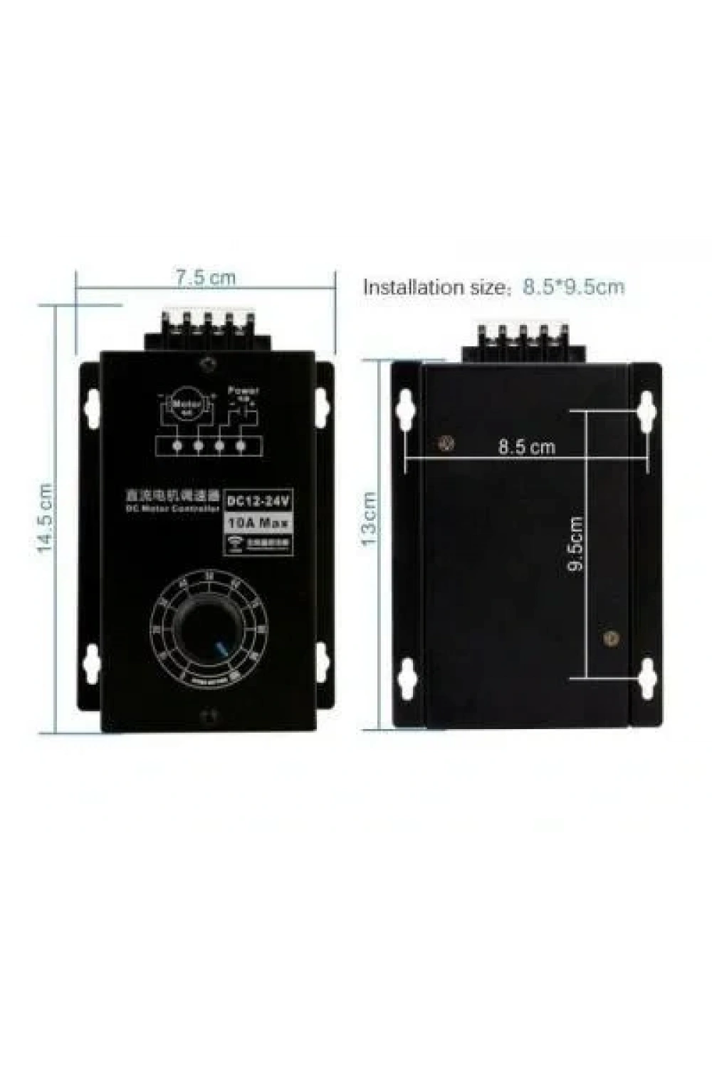 Kumandalı 10A DC Motor Sürücü PWM DC 12-24V