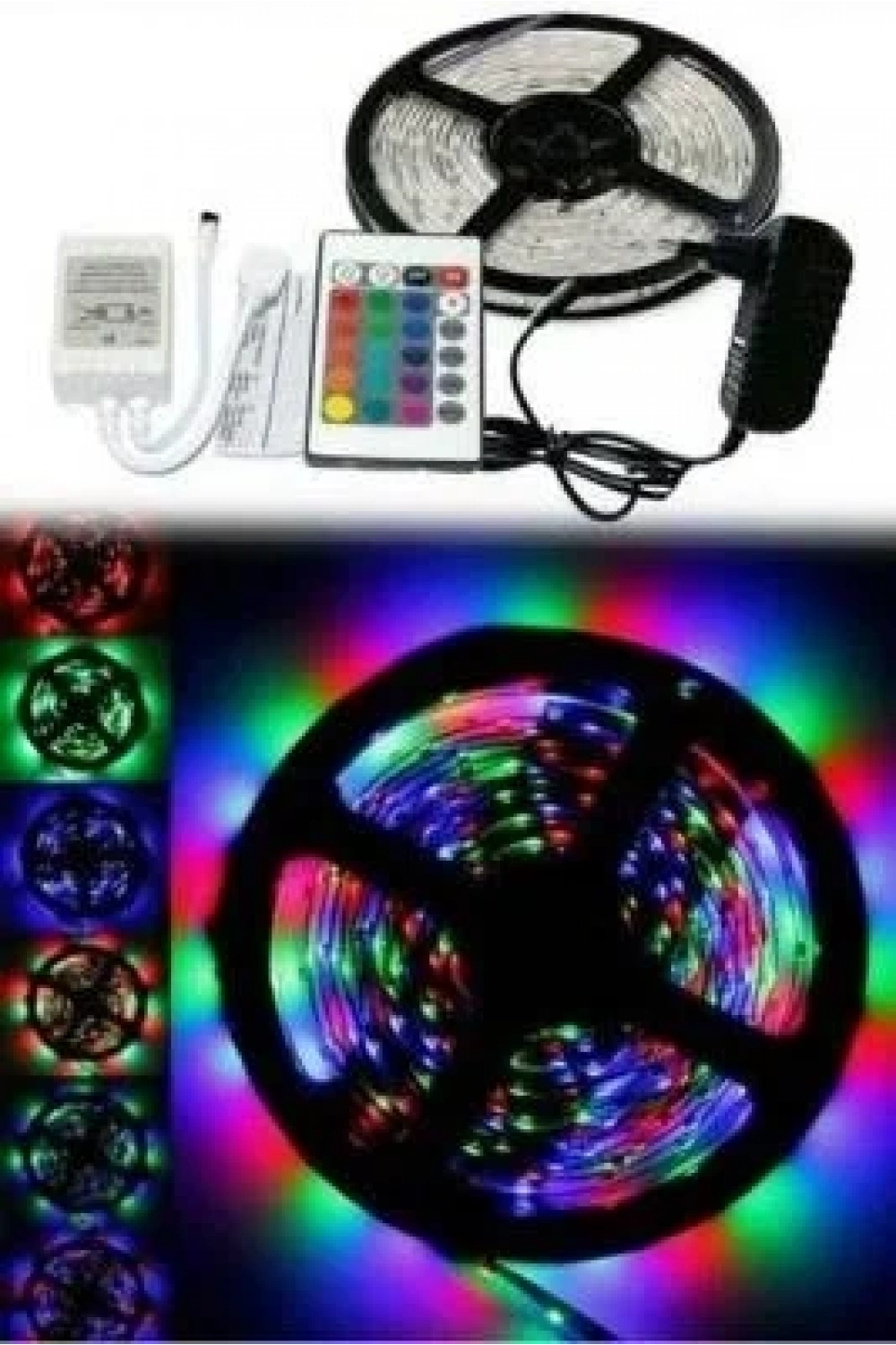 Kumandalı RGB Şerit Led - 4.5 Metre