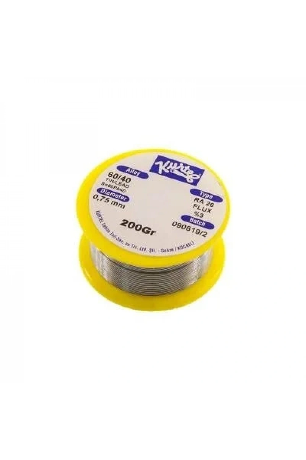 Kurtel 0.75 mm 200gr Lehim Teli (%60 Kalay / %40 Kurşun)