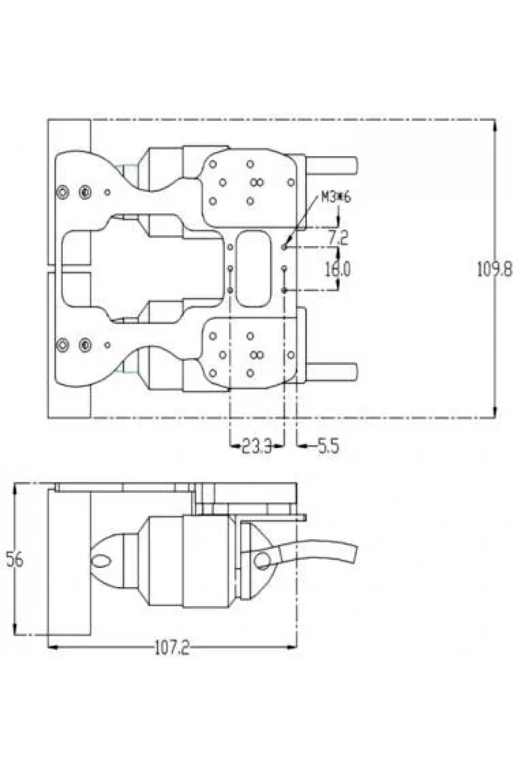 KYO-4T-DUAL Metal Pervaneli Sualtı Fırçasız Motor Çifti
