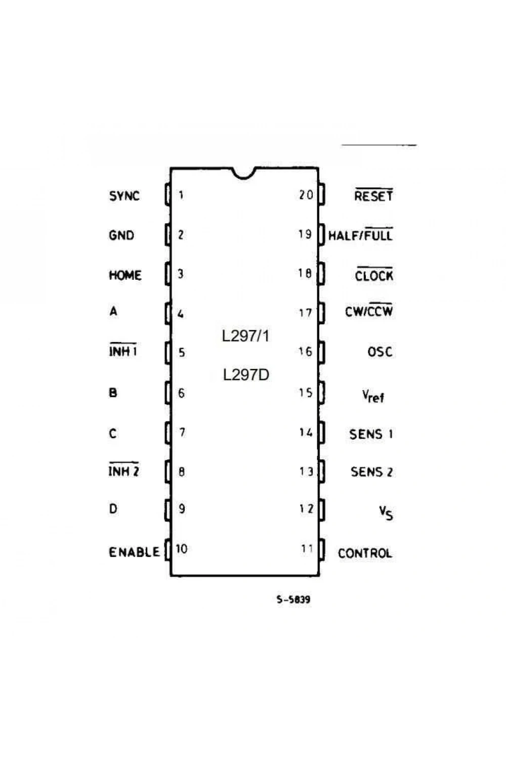 L297 DIP-20 Motor Sürücü Entegresi