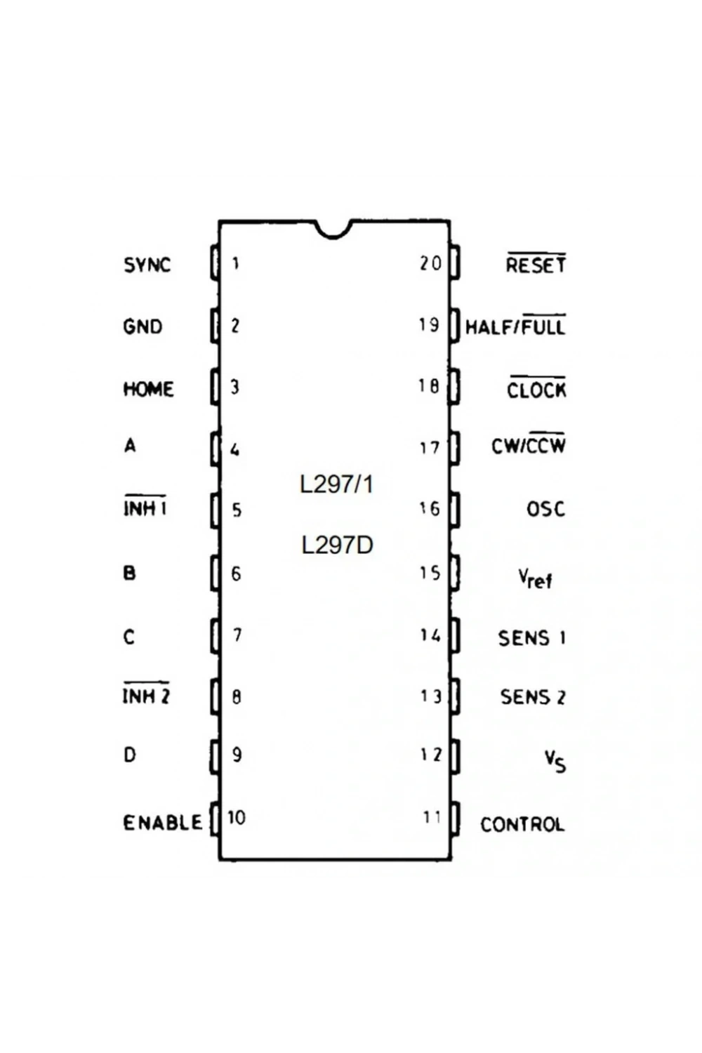 L297 Motor Sürücü Entegresi Dip-20