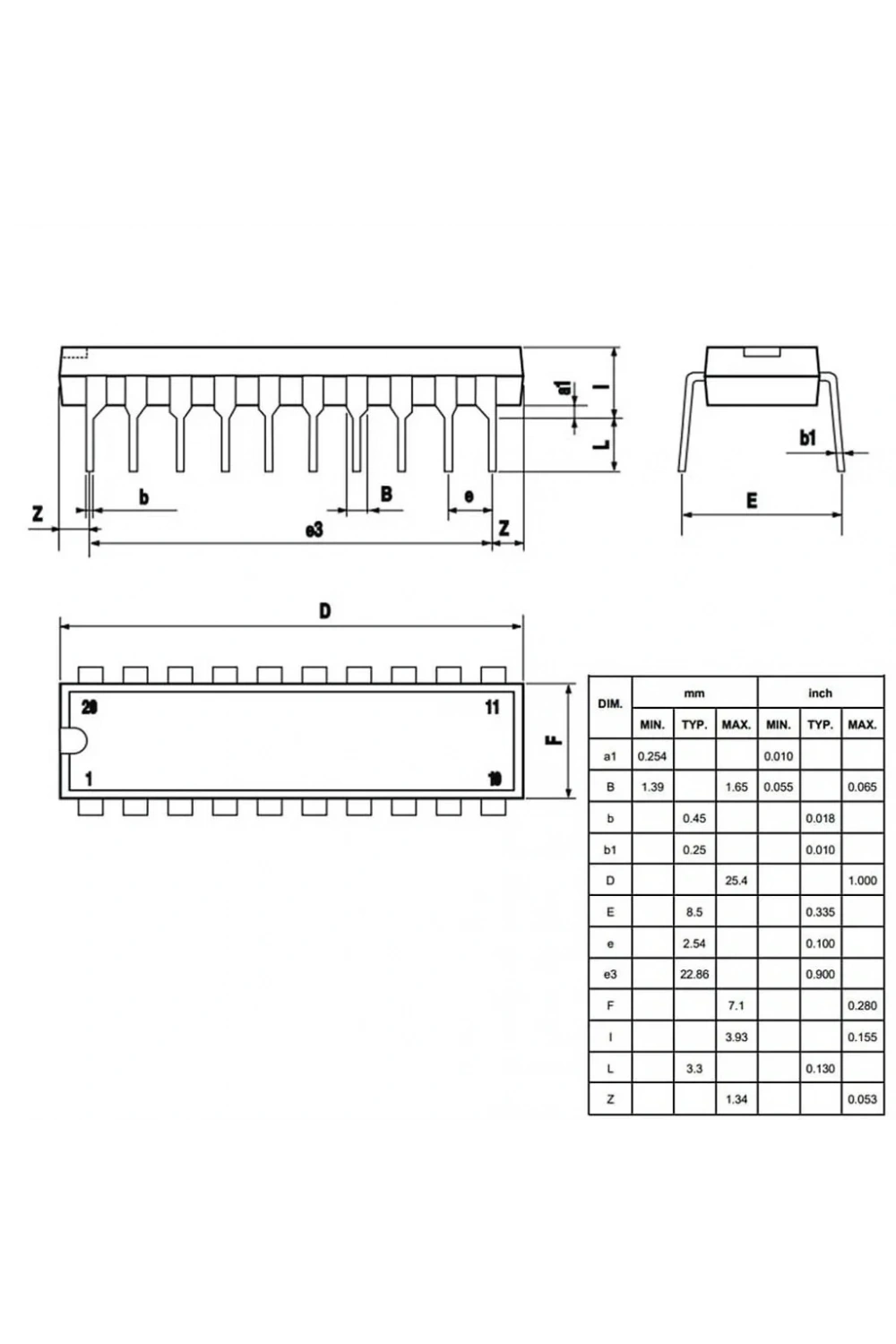 L297 Motor Sürücü Entegresi Dip-20