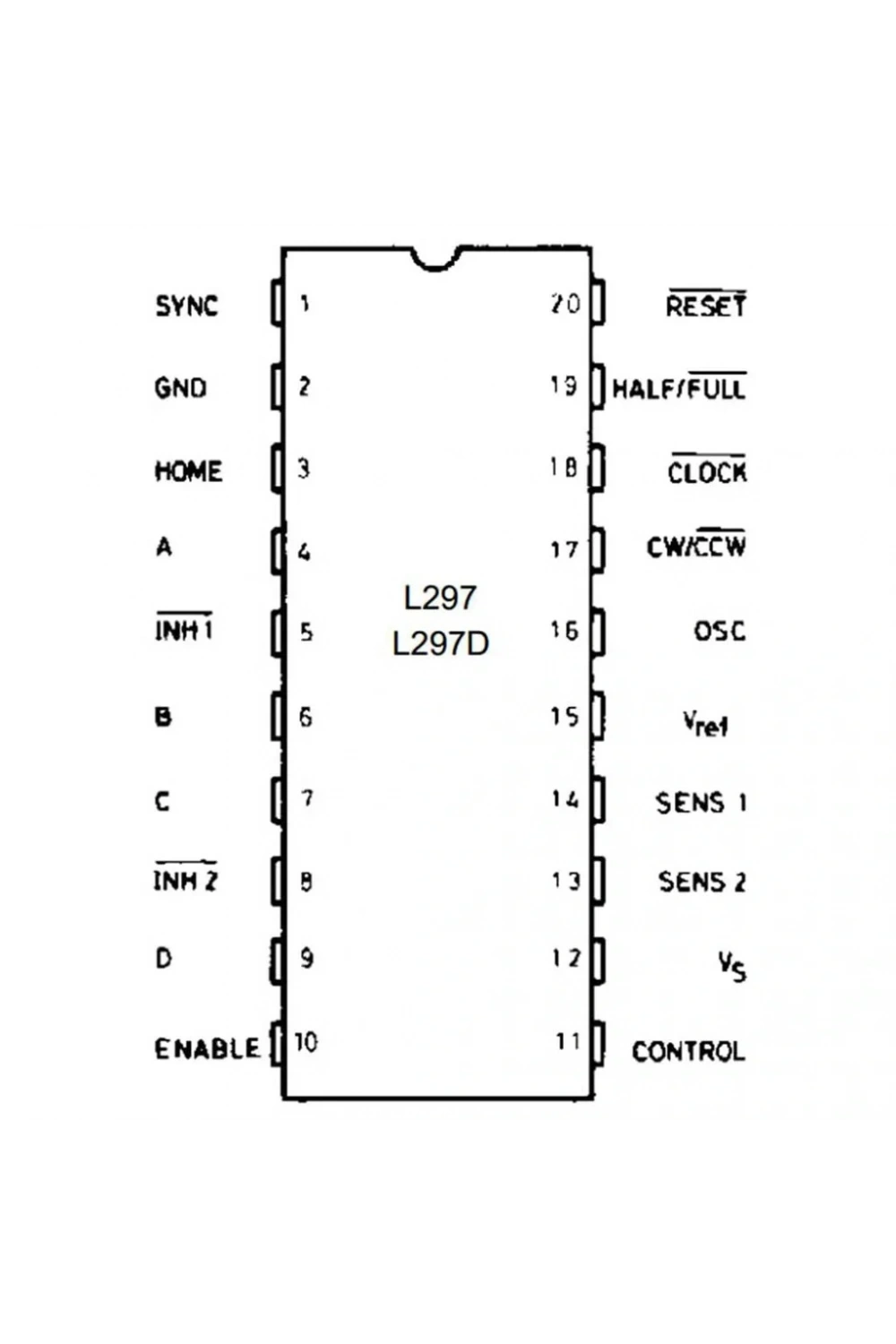 L297D Smd Motor Sürücü Entegresi Soic-20
