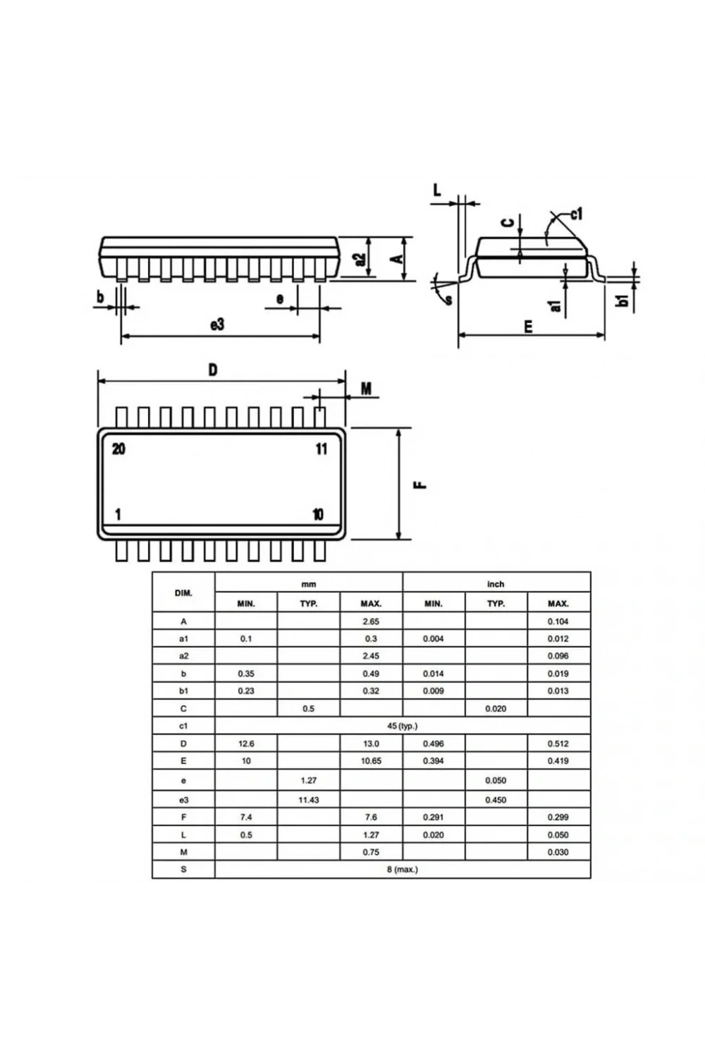 L297D Smd Motor Sürücü Entegresi Soic-20
