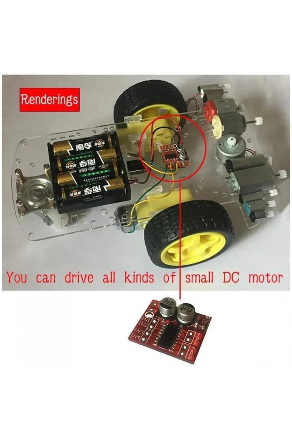 L298N Mini DC ve Step Motor Sürücü Modülü