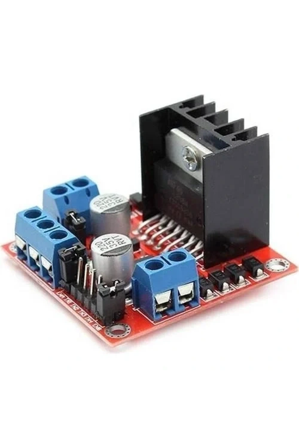 L298N Voltaj Regülatörlü Çift Motor Sürücü Kartı