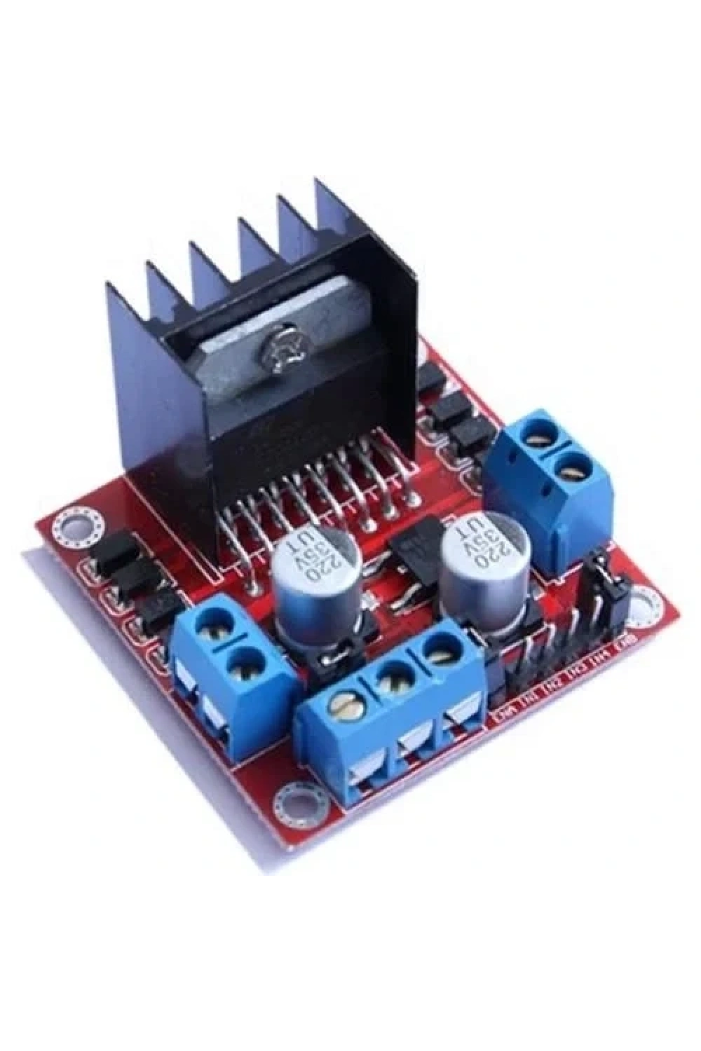 L298N Voltaj Regülatörlü Çift Motor Sürücü Kartı