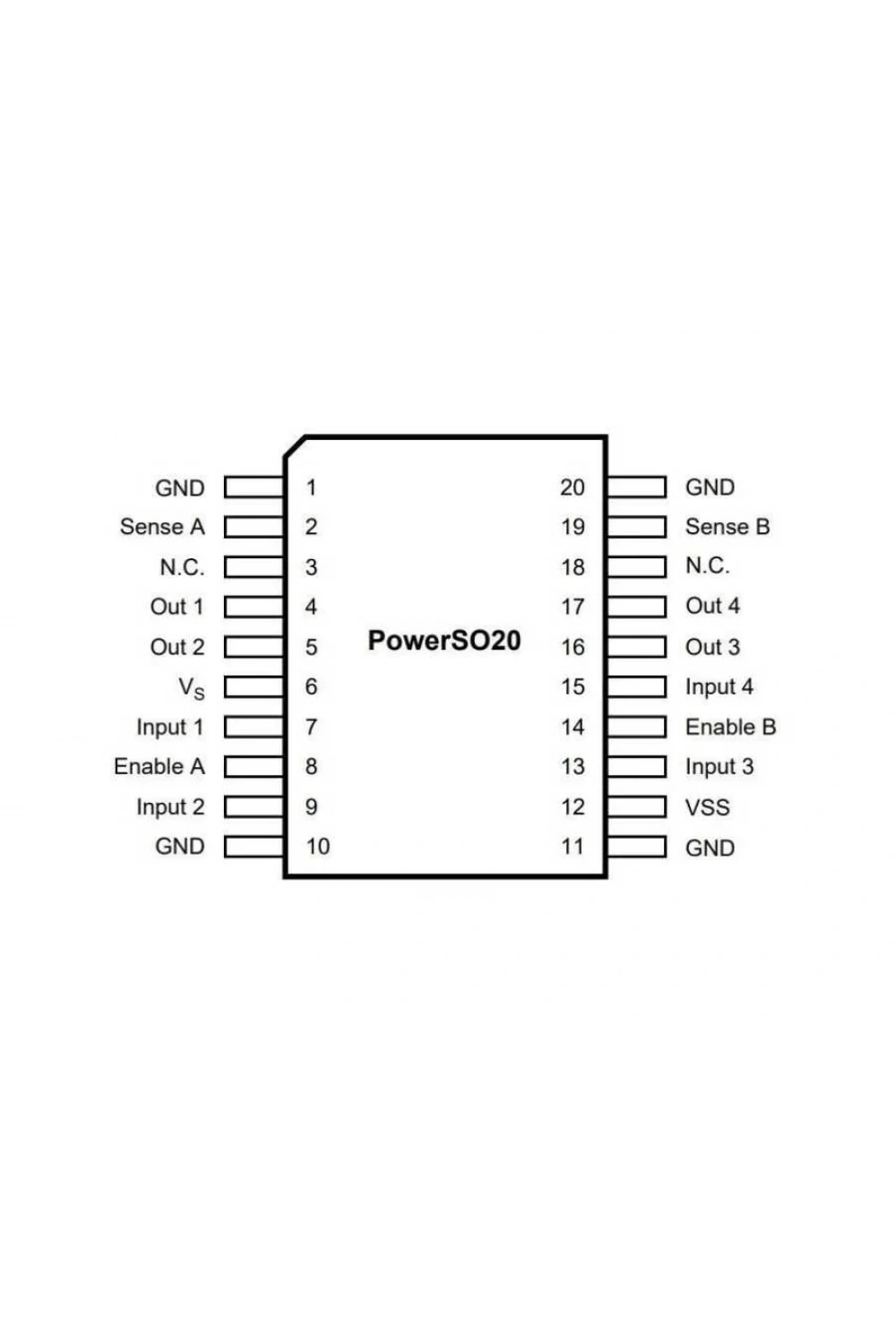 L298P PowerSO-20 Smd Motor Sürücü Entegresi