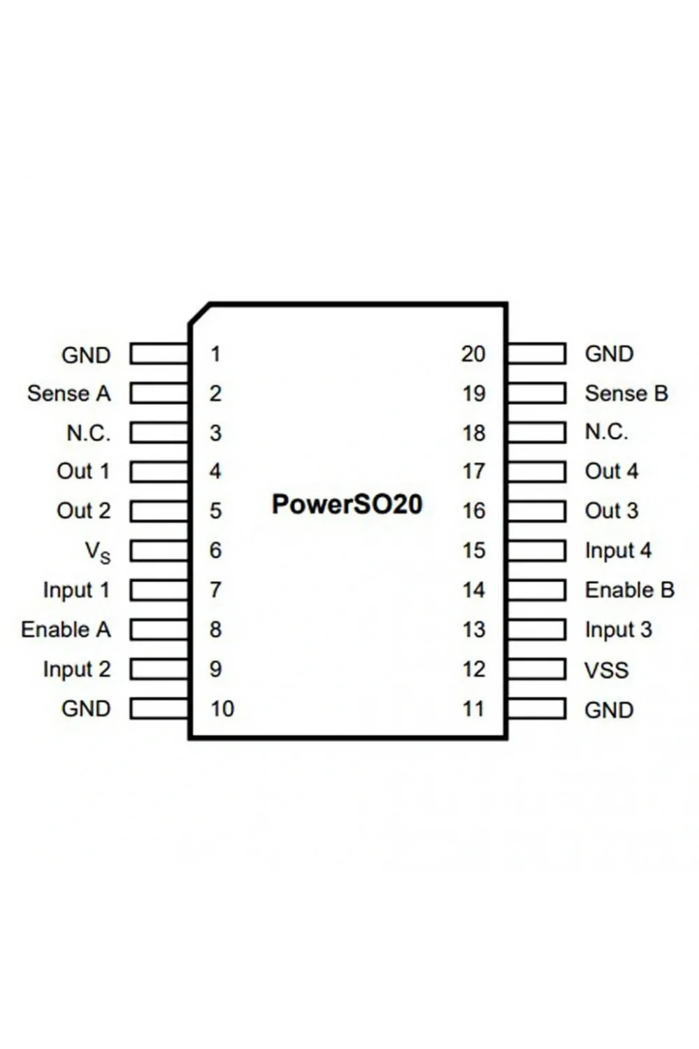 L298P Smd Motor Sürücü Entegresi PowerSO-20