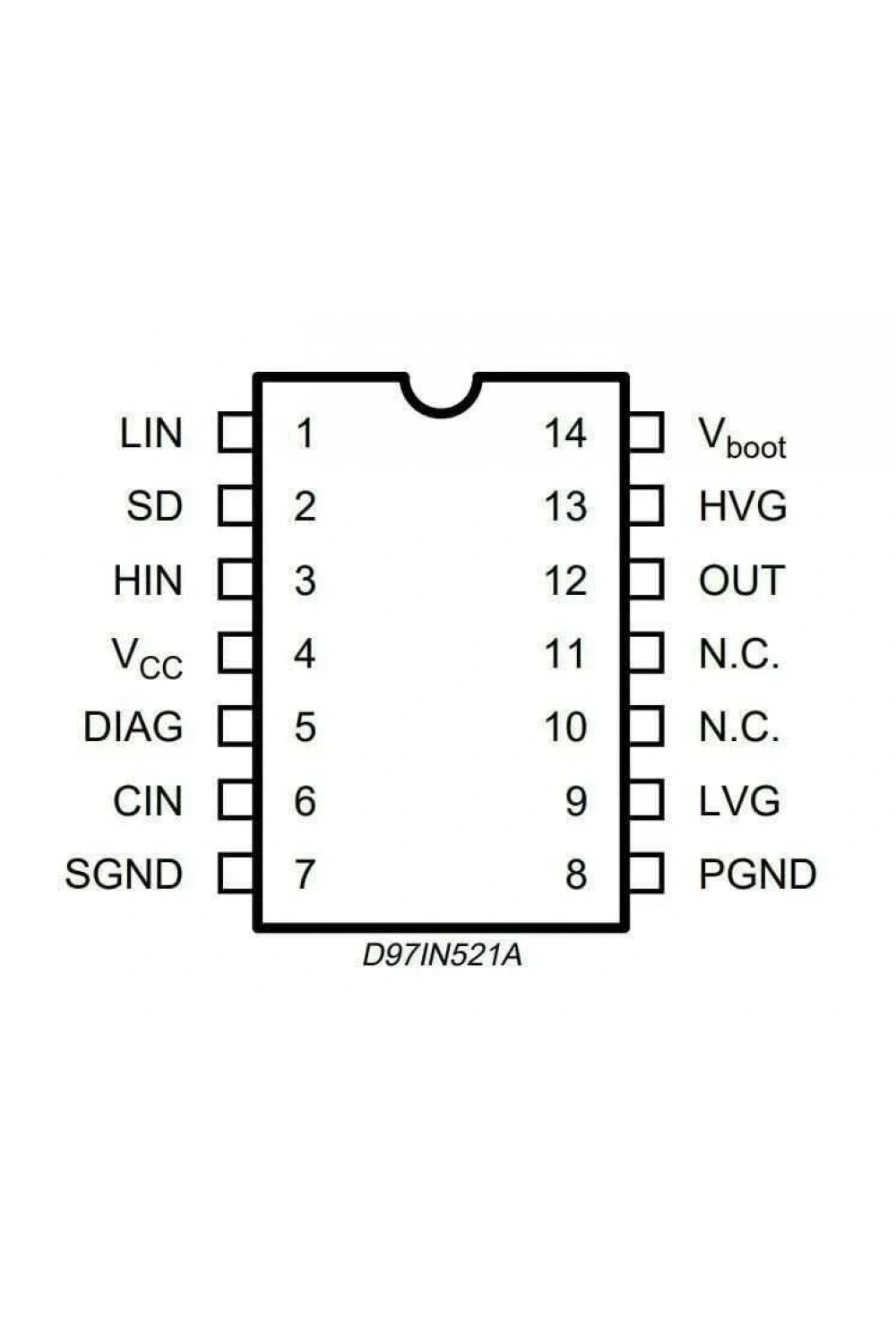 L6386 SMD SO14 Entegre
