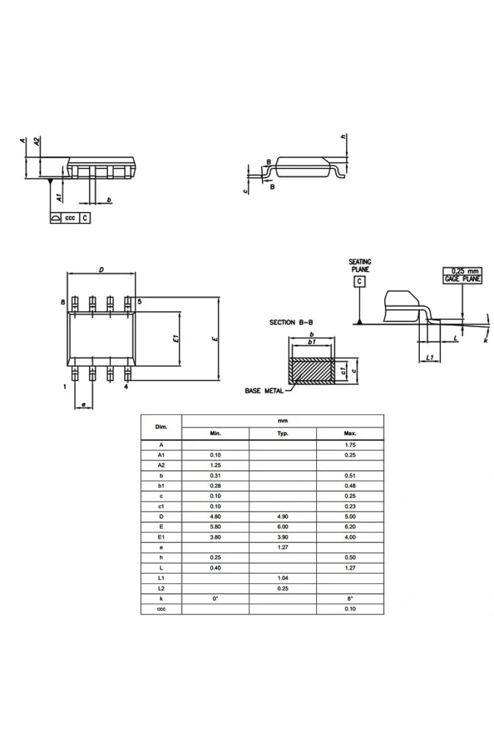 L78L33ACD13TR Lineer Voltaj Regülatörü Soic8