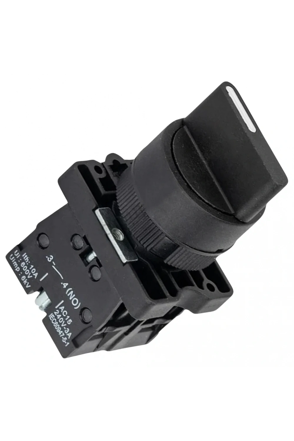 LAY5-ED33 22mm Kısa Mandal Switch 1-0-2 Kalıcı (2NO)