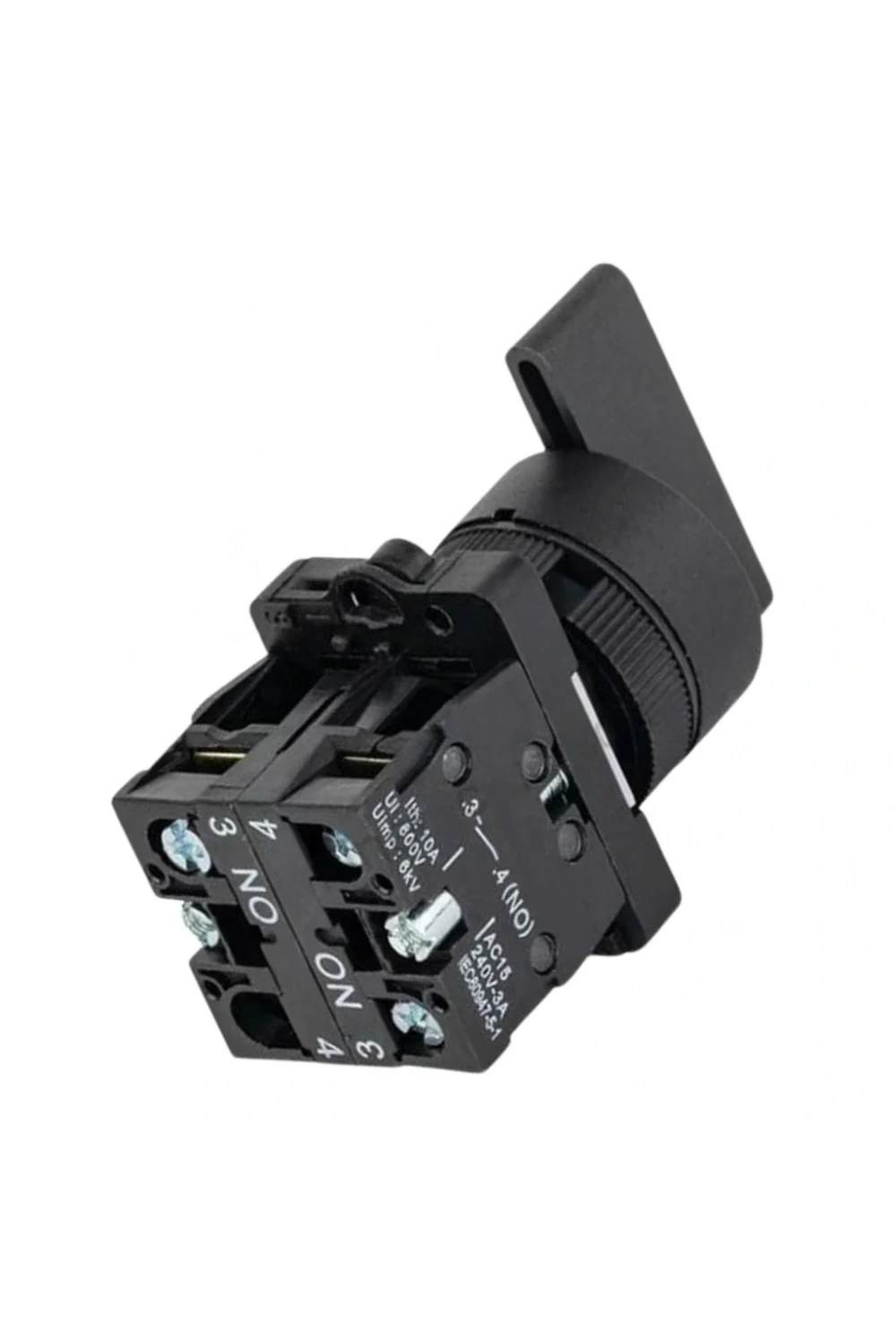 LAY5-EJ53 22mm Uzun Mandal Switch 1-0-2 Yaylı (2NO)