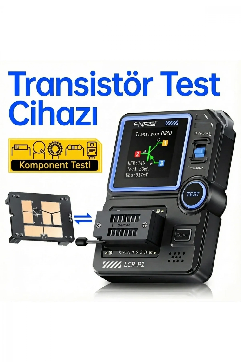 LCR-P1 Çok Fonksiyonlu Transistör Test Cihazı