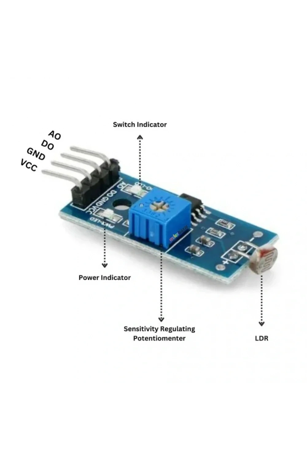 LDR Işık Sensörü Modülü (4 Pin)