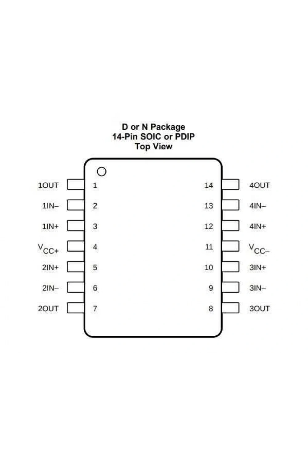LF347N DIP-14 OpAmp Entegresi