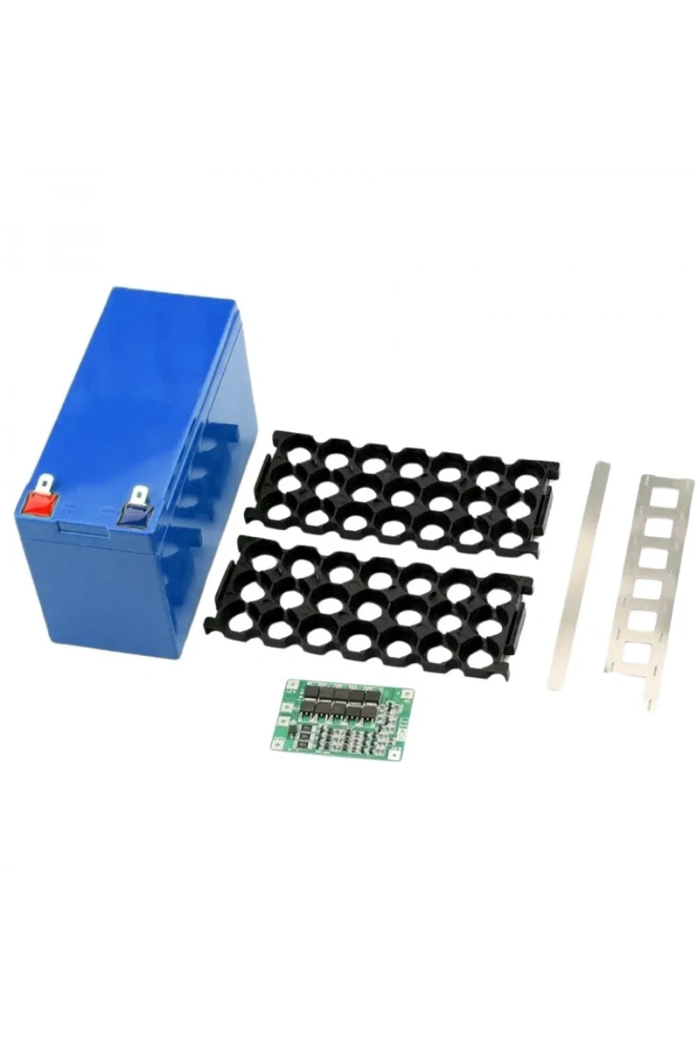 Li-ion 18650 3S 7P 12V 21li Akü Kutusu Seti - Mavi