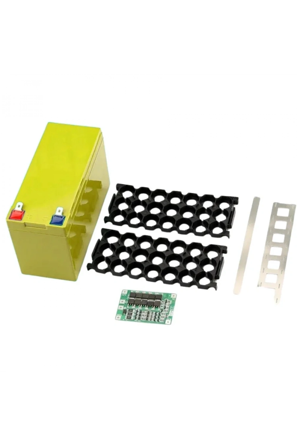 Li-ion 18650 3S 7P 12V 21li Akü Kutusu Seti - Sarı