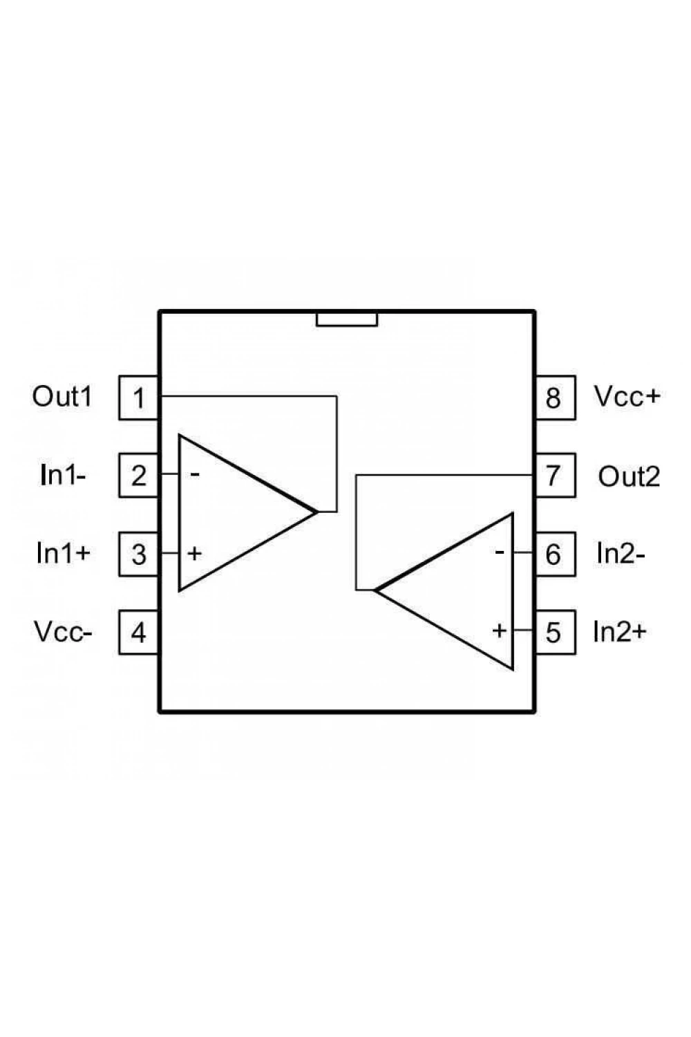 LM158DT SOIC-8 OpAmp Entegresi
